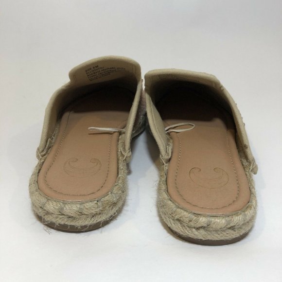 C Wonder Size 6 Flats Slides Espadrille Rose Gold Silver Sequin Elloquent - Picture 7 of 9